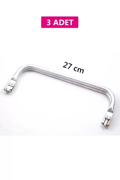 Gizli Metal Çanta Bursu – 3 Adet - 27 cm - Metal Çanta Aparatı Çanta Aksesuarı ürün görseli 1