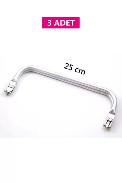 Gizli Metal Çanta Bursu – 3 Adet - 25 cm - Metal Çanta Aparatı Çanta Aksesuarı ürün görseli 1