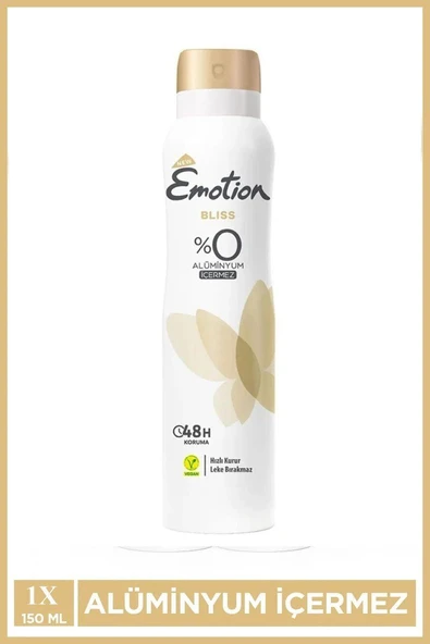 Emotion Bliss Kadın Vegan Deodorant 150 Ml Hızlı Kurur , Leke Bırakmaz ürün görseli 1