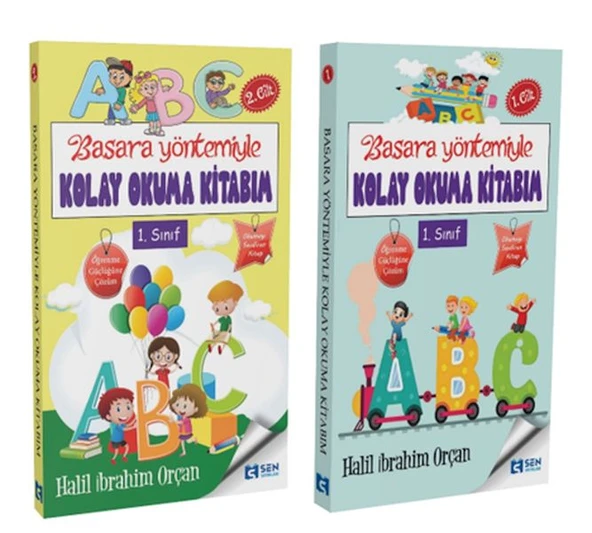 Basara Yöntemiyle Kolay Okuma Kitabım 1-2  Cilt  Set ürün görseli 1