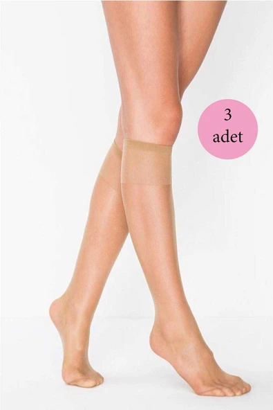 3 Adet Süper Ince 15 den Mat Pantolon Çorabı Bronz mudanis penti ürün görseli 1