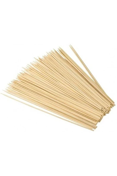 Ahşap Çöp Şiş Çubuğu 25 Cm - 50 Adet mudanis ürün görseli 1