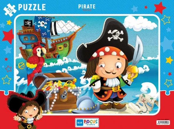 Blue Focus Pirate (Korsan) - Puzzle 72 Parça ürün görseli 1