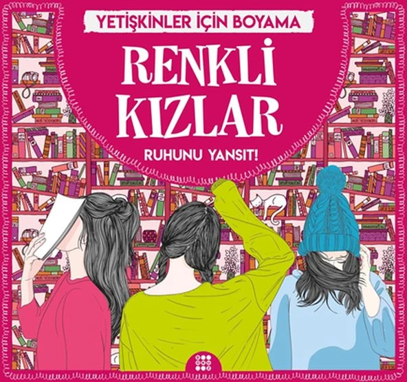 Renkli Kızlar - Yetişkinler İçin Boyama ürün görseli 1