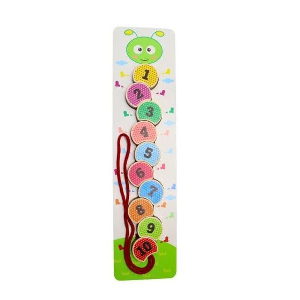 Panda Montessori Tırtıl İpe Geçirme ürün görseli 1