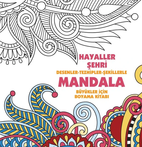 Hayaller Şehri - Mandala (Büyükler İçin Boyama) ürün görseli 1