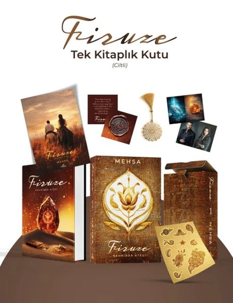 Firuze 1: Kehribar  Ateşi – Tek Kitaplık  Kutu ürün görseli 1