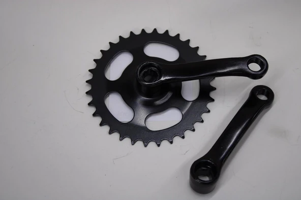 BMX BİSİKLET 36 T AYNAKOL KÖŞELİ MODEL SİYAH RENK BMX ORTA DİŞLİ ürün görseli 1