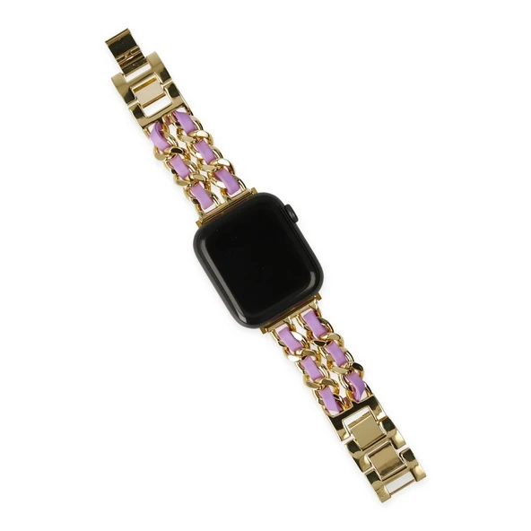 Watch 22mm Kr405 Metal Bakla Kordon (saat Değildir) - Lila ürün görseli 1