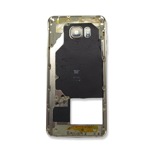 Samsung N920 Kasa Samsung Galaxy Note 5 Gold Renk Orta Kasa Çıtalı on off Ses tuş bordu Kamera Lensi ürün görseli 1