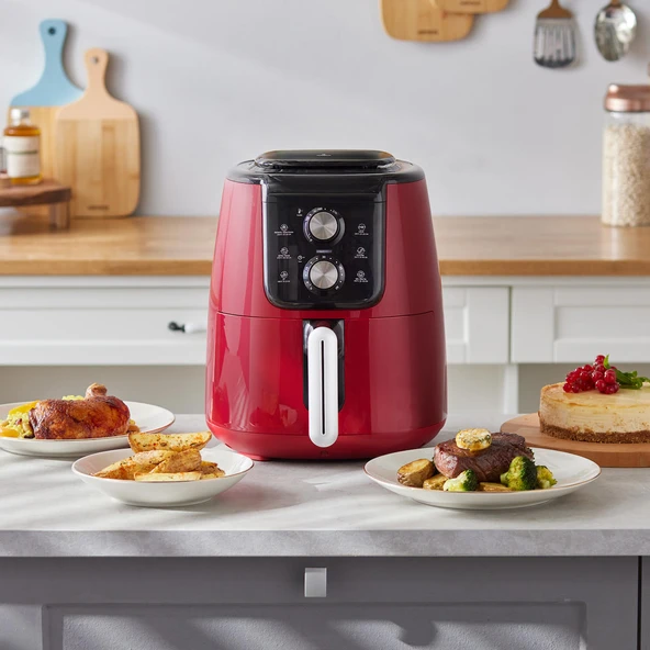 Karaca Air Pro Cook Manuel XL Airfryer Ruby 4L ürün görseli 1