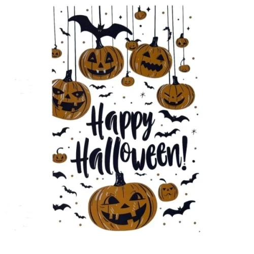 Halloween Temalı Balkabaklı Duvar Sticker Seti ürün görseli 1