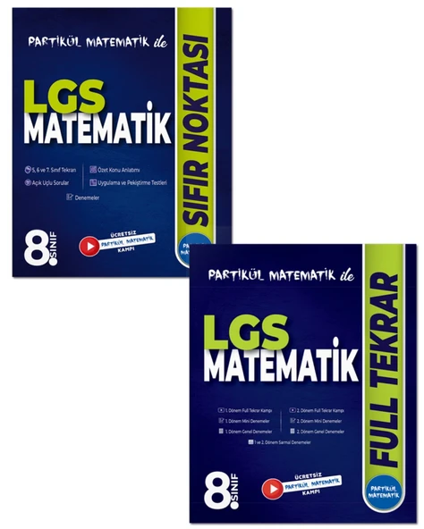 Partikül Matematik ile 8. Sınıf LGS Matematik SIFIR NOKTASI ve FULL TEKRAR ürün görseli 1