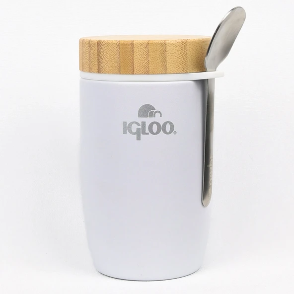 Igloo Bamboo Yemek Termosu 500ml-BEYAZ ürün görseli 1