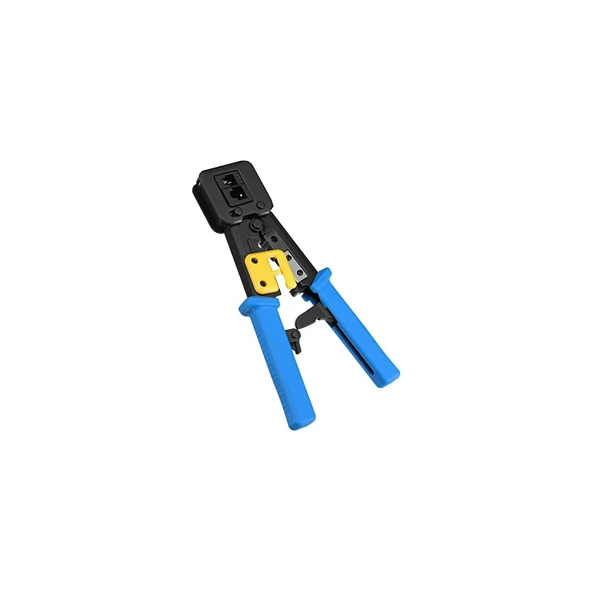 Technozi Yeni Nesil Konnektör RJ45 RJ11 RJ12 Cat5 Cat6 Kolay Lüx Sıkma Pensesi ürün görseli 1