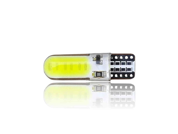 T10 12V Led Ampül Çakar Silikonlu 12 Beyaz ürün görseli 1