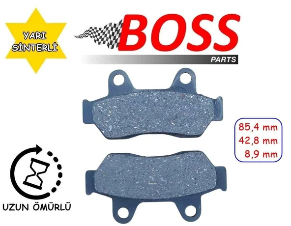 Honda Spacy 110 - Alpha Ön Fren Disk Balatası Boss Fa721 ürün görseli 1