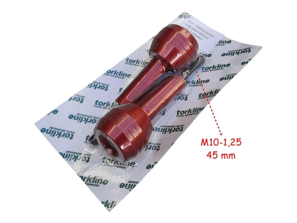 Egzoz Koruma Takozu Alüminyum 45 Mm Kırmızı 2 Li ürün görseli 1