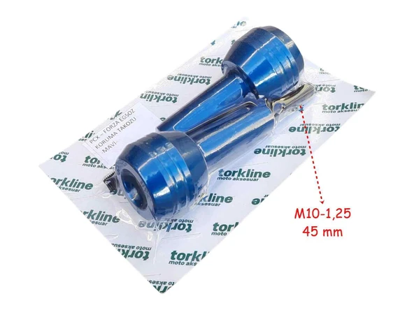 Egzoz Koruma Takozu Alüminyum 45 Mm Mavi 2 Li ürün görseli 1