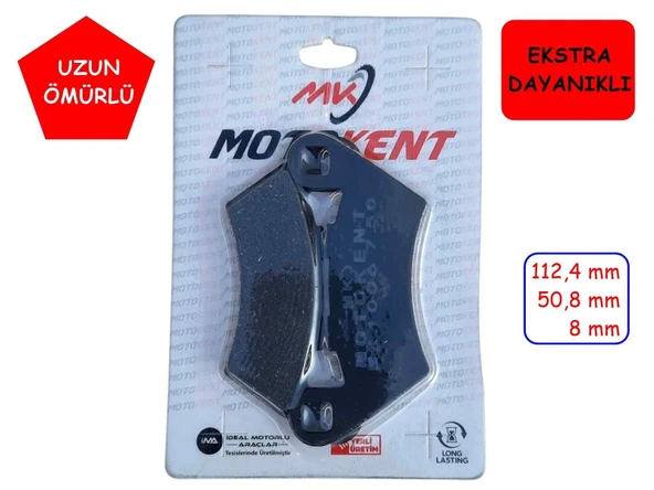 Rks Vieste 249, Ressivo 250 Arka Fren Disk Balatası 1006 Mtk ürün görseli 1