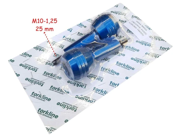 Egzoz Koruma Takozu Alüminyum 25 Mm Mavi 2 Li ürün görseli 1