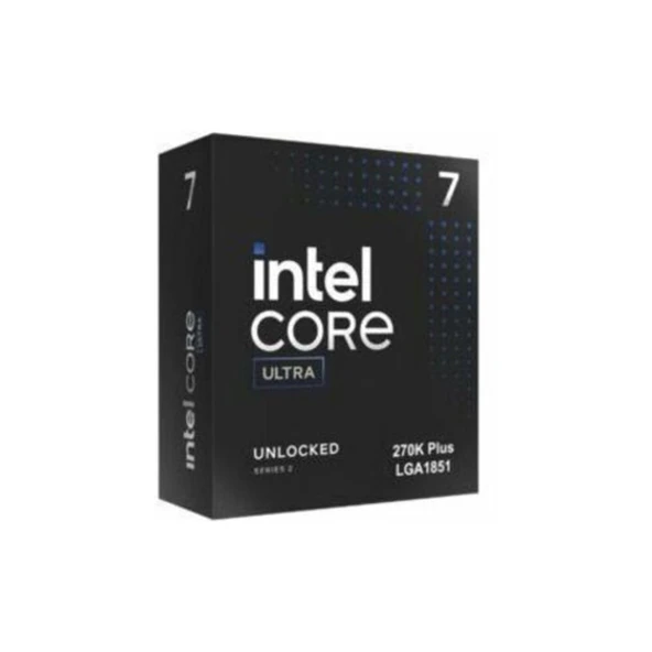 Intel Ultra 7 İşlemci 270K Plus 24 çekirdek (8 P + 16 E) 5,5 GHz'e kadar ürün görseli 1