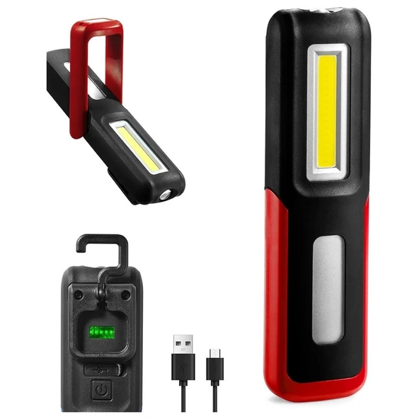 Lightingx Lx-028 Cob Led Mıknatıslı Çalışma Lambası Tamirci Feneri ürün görseli 1