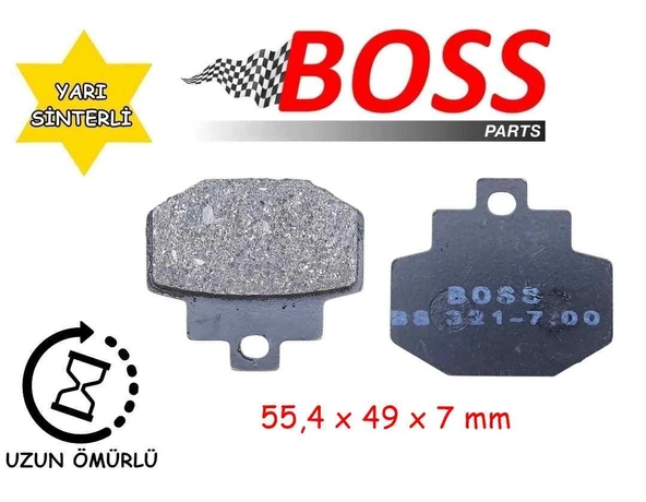Arka Fren Disk Balatası Boss Fa321 Vespa 946 Red Gts 125-150-250-300 Piaggio Fly 150 ürün görseli 1