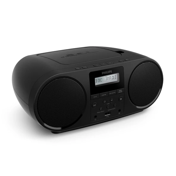 Philips TAZ6000 çok işlevli CD çalar, DAB+/FM radyo, Bluetooth 5.4, USB, Dinamik Bas ve 3,5 mm kulaklık jakı ile ürün görseli 1