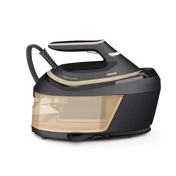 Philips PerfectCare 6000 Serisi Buharlı Ütü İstasyonu, Güçlü Buhar, Kompakt Tasarım, 1,8 L Çıkarılabilir Su Tankı, SteamGlide Gelişmiş Taban (PSG6064/80) ürün görseli 1