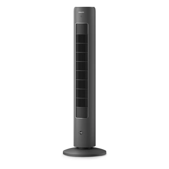 Philips Salınımlı Kule Fanı 5000 Serisi 105cm Uzaktan Kumanda Zamanlayıcısı 3 Hız 3 Mod 40W Güçlü Sessiz Hava Akışı Aroma Difüzör Gri (CX5535/11) ürün görseli 1
