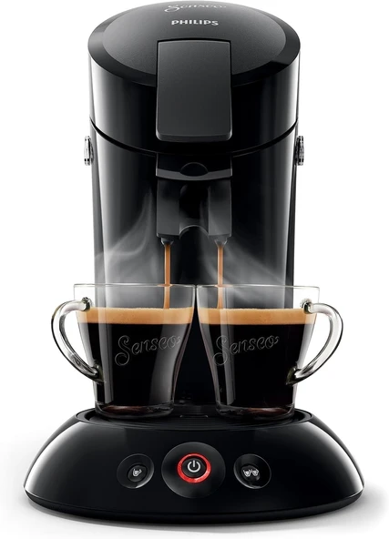 Philips Senseo Orijinal kahve makinesi Crema Plus'lı, 1450 W, 0,7 litre, 21,3 x 31,5 x 33 cm, siyah (HD6553/67) ürün görseli 1