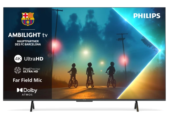 Philips Ambilight 55PUS8200 4K LED Smart TV - Pixel Precise Ultra HD, Titan OS, Dolby Vision ve Dolby Atmos Sound özellikli 55 inç ekran ürün görseli 1
