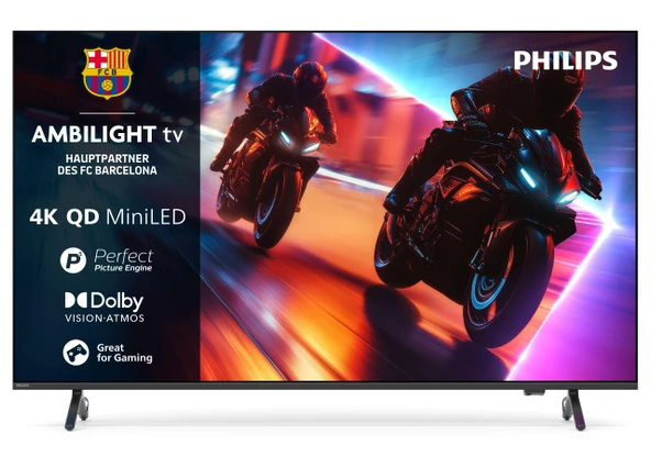 Philips Ambilight 65MLED910 Mini LED 4K Akıllı TV - P5 Perfect Picture Engine Ultra HD, Titan OS, Dolby Vision ve Dolby Atmos Sound özellikli 65 inç ekran ürün görseli 1