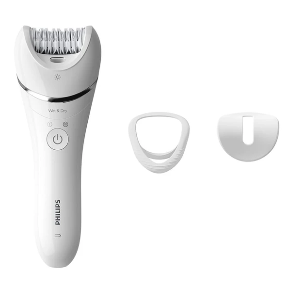 Philips Epilatör Serisi 8000, bacaklar ve vücut için kablosuz ıslak ve kuru epilatör, kadınlar için epilasyon cihazı ürün görseli 1