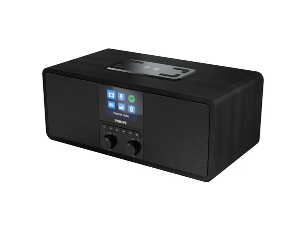 Philips R8805/10 DAB+ ve FM özellikli İnternet radyosu | Spotify Bağlantısı ve Bluetooth Yayını | Kablosuz Qi şarj pedi ve USB bağlantı noktası | Çalar saat ve uyku zamanlayıcısı ürün görseli 1