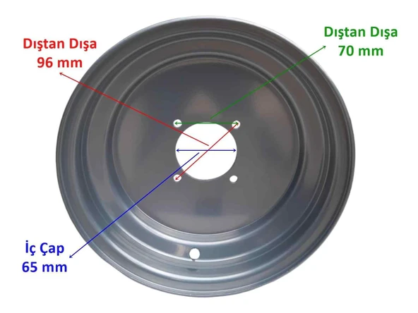 Atv 150-200 Ön Jant Gri (21-7-10) (22-7-10) ürün görseli 1