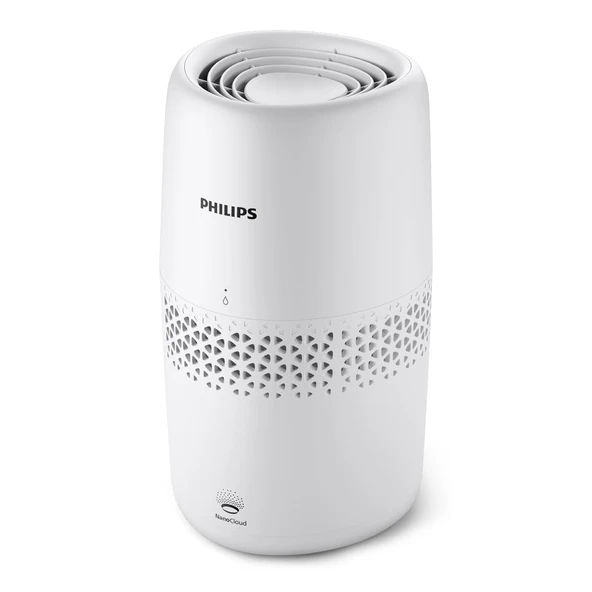 Philips hava nemlendirme 2000 serisi - NanoCloud teknolojisi, 31 m2'ye kadar odaları nemlendirir, 2L su haznesi, %99 daha az bakteri, beyaz, (HU2510/10) ürün görseli 1