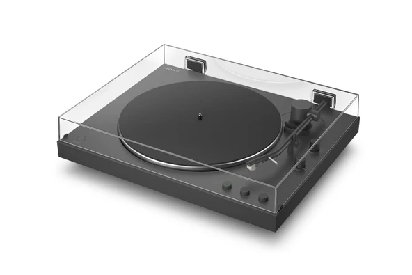 Tam otomatik oynatma, Yüksek Çözünürlüklü ses, kayış tahrikli, entegre fono ön amplifikatörü, 2 hız ve toz kapağına sahip Sony PS-LX3BT kablosuz Bluetooth pikap - Siyah ürün görseli 1