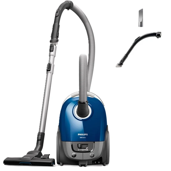 Philips Series 3000 Performer Kompakt Torbalı Elektrikli Süpürge - 900W Alerji Filtreli Elektrikli Süpürge, 9m Menzil (XD3110/09) ürün görseli 1