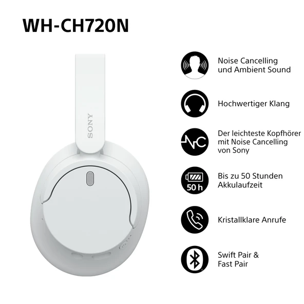 PTTAVM: Sony WH-CH720N Gürültü engelleme özelliğine sahip Kablosuz