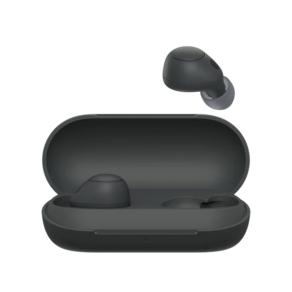 Sony WF-C700N kablosuz, Bluetooth, gürültü önleyici kulaklık (Bluetooth çok noktalı bağlantıya sahip küçük, hafif kulaklık, IPX4, 20 saate kadar pil ömrü, hızlı şarj, iOS ve Android) siyah ürün görseli 1