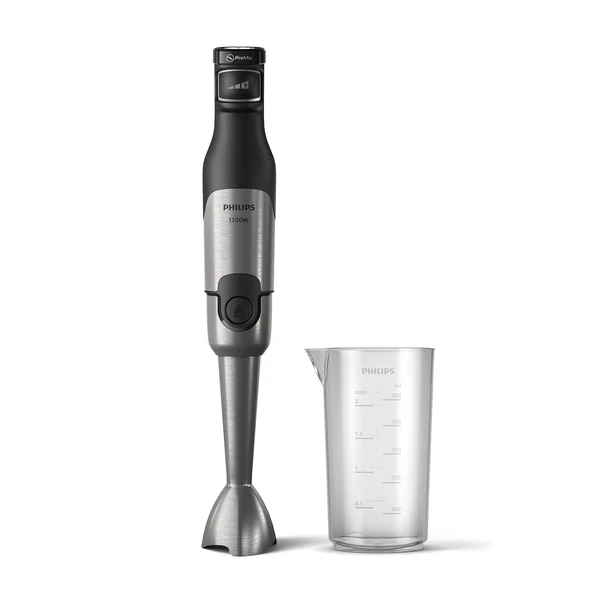 Philips 5000 serisi el blenderi - 1200W güç. ProMix teknolojisi. LED hız göstergesi. Kademesiz değişken hız ayarı. Kompakt tasarım. Temizlemesi kolay. Siyah (HR2681/00) ürün görseli 1