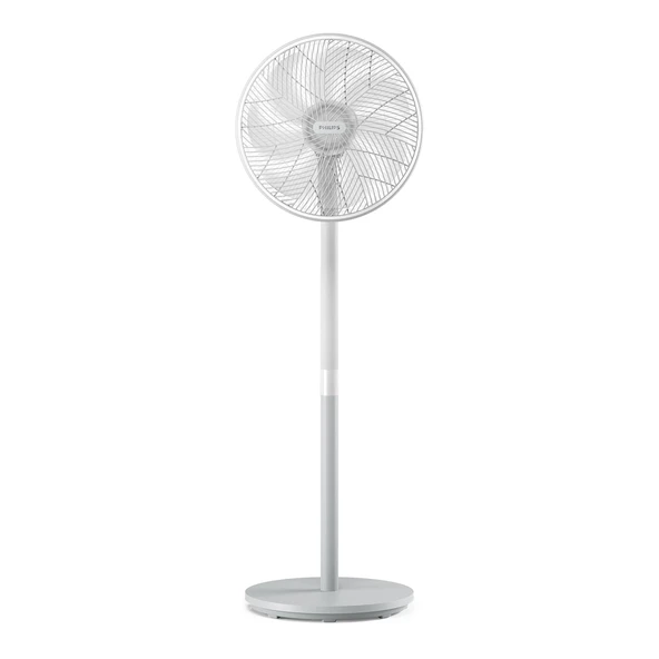 Philips fan serisi 2000. SilentWings teknolojisiyle güçlü ve süper sessiz. 19dB. 2'si 1 arada masa ve ayaklı fan. Eğim ve salınım ayarlanabilir. 12 saatlik zamanlayıcı. Beyaz (CX2550/00) ürün görseli 1