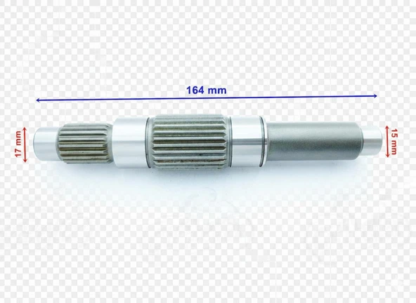 Atv Linhai Şanzıman Mili Frezeli 164 Mm Öm ürün görseli 1
