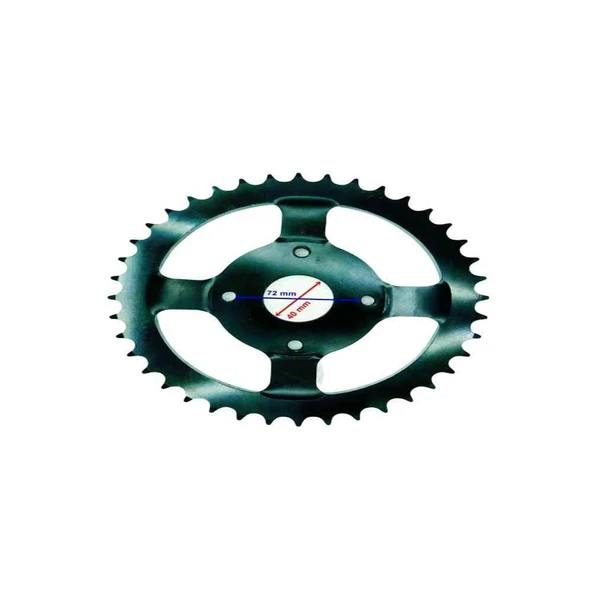 Atv Arka Dişli 530-40T İç 40X4 Delikli Çanaklı Ind Öm ürün görseli 1