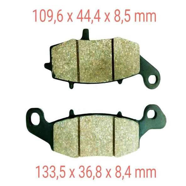 Ön Fren Disk Balatası Fa229 Cf Moto 650 Nk(2012-2015) Sol - Kawasaki Z 750 S Er-6F Er-6N ürün görseli 1