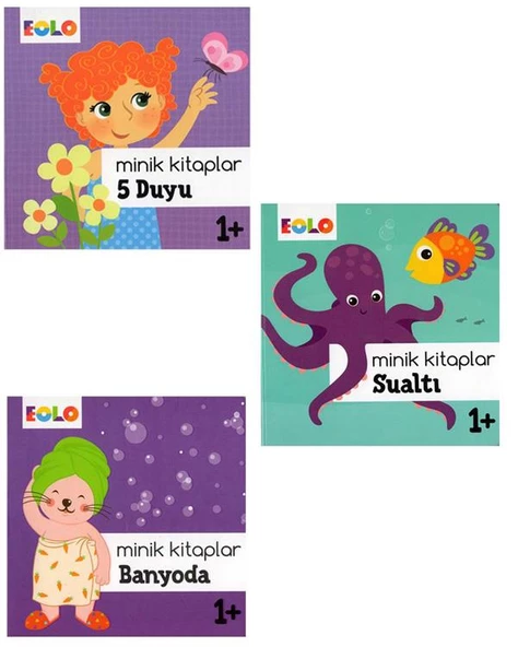 Minik Kitaplar 3lü Set 2 Eolo Yayınları ürün görseli 1
