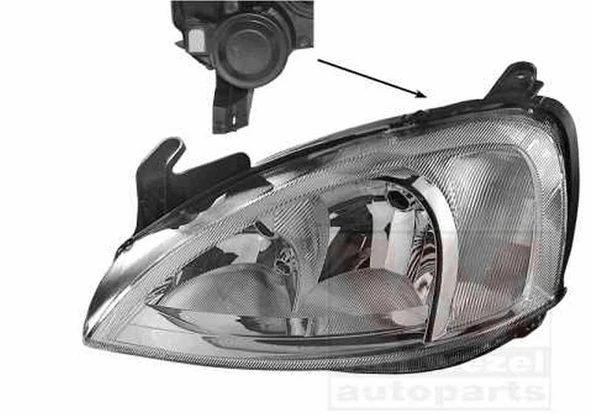 Opel Corsa 2004-2006 Far Sol (Oem No:1216142) ürün görseli 1