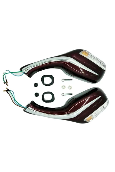 Scooter Ayna Sinyalli Bordo ürün görseli 1